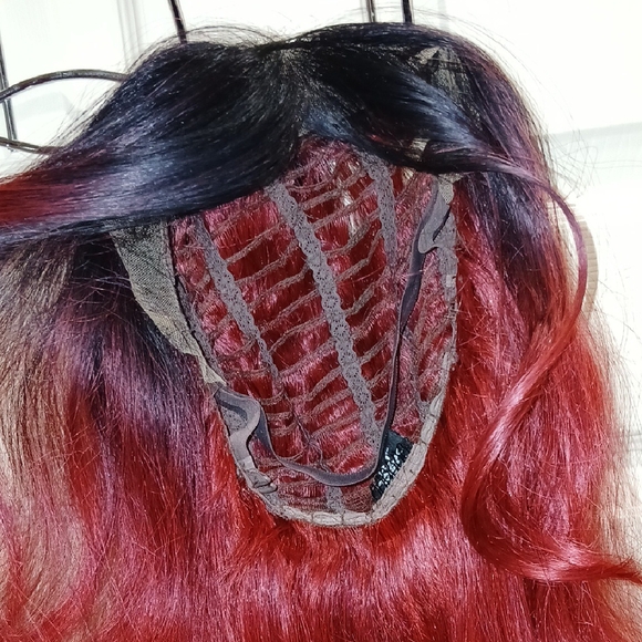 Red Ombre Long Wig - Picture 3 of 3